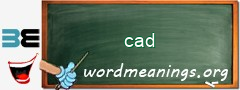 WordMeaning blackboard for cad